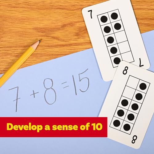LEARNING ADVANTAGE Ten Frame Playing Cards, Set of 44