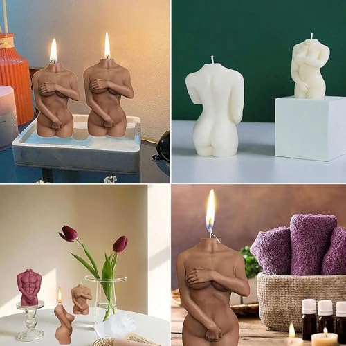 Candle Molds - Silicone Mold for Candles Making, DIY 3D Moulds for Soy Wax, Beeswax, Scented Candle, Valentine's Day Gifts (People) - color: People