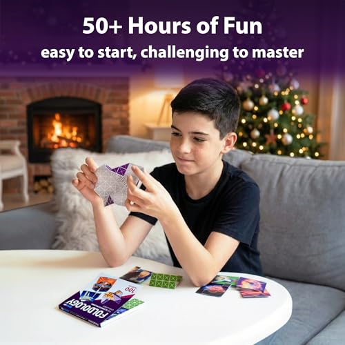 FOLDOLOGY - The Origami Puzzle Game! Brain Teasers for Tweens, Teens & Adults | Travel Game, STEM Toy | Fold the Paper, Complete the Picture | 100 Puzzles | Gift for Ages 10+ - size: 6x6 inches