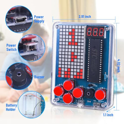 PEMENOL 4 Retro Games DIY Soldering Kit for Beginners