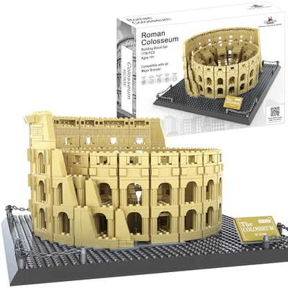 Roman Colosseum Building Block Set – 1756 Pieces, Italy Colosseum - style: Roman Colosseum