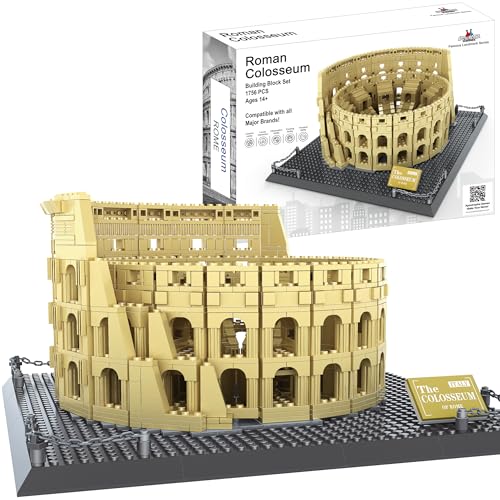Roman Colosseum Building Block Set – 1756 Pieces, Italy Colosseum - style: Roman Colosseum