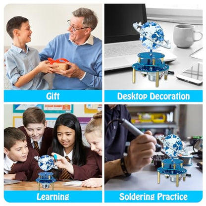 PEMENOL Soldering Project Kit, Rotating Solar System Globe Kit