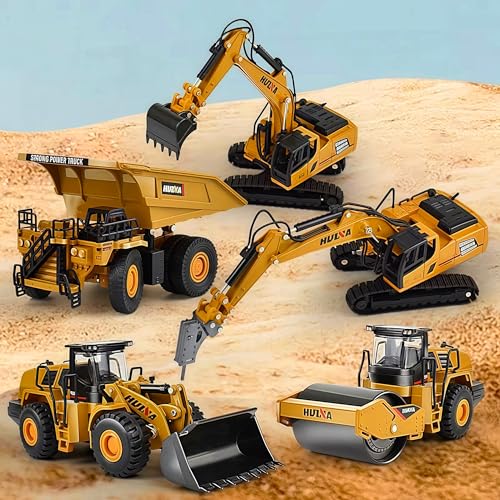Gemini&Genius Rigid Road Roller, Steamroller Construction Site Vehicle Toys - color: 1:60 Road Roller