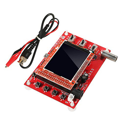 DSO 138 Oscilloscope Kit Open Source with Probe 2.4" TFT 1Msps Digital Oscilloscope Kit with DSO 138 Case + Probe 13803K for Electronic Learning Set