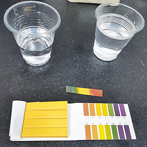 pH Test Strips,5 Packs of 400 Strips pH 1-14 Test Paper,for Urine,Saliva,Drinking Water,Pool,Spa,Soap,Fish Tank and Liquids