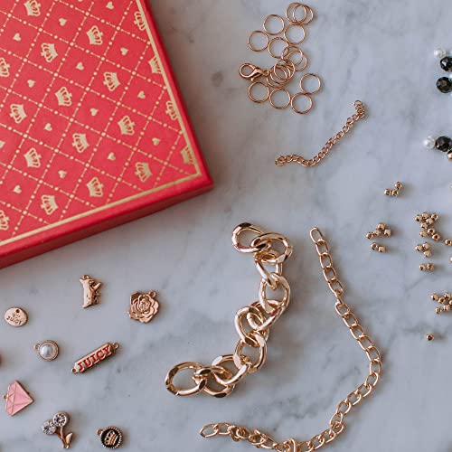 Make It Real: Juicy Coture Chains & Charms, DIY Bracelet Kit, Includes 12 Juicy Coture Charms, Makes Up to 5 Bracelets, Helps Young Girls Develop Fine Motor & Visual Skills, for Ages 8 and up - style: Chains & Charms