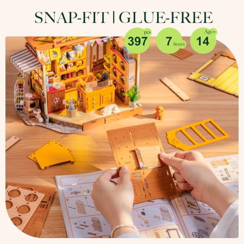 Rolife DIY Miniature House Shop Series - Fluffy Friends Hub Pet Shop