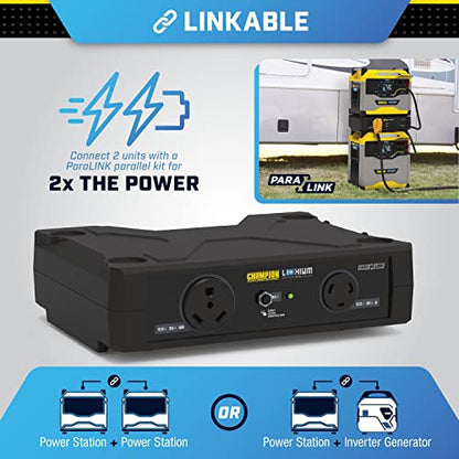 Champion Power Equipment 201108 Lithium Series 30-Amp RV Ready Parallel Kit for Linking ParaLINK Ready Power Stations