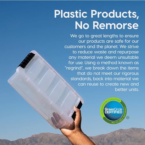 IRIS USA 6-Pack 13 Quart Storage Bins with Lids, Clear - size: 13 Qt, style: 6 Pack