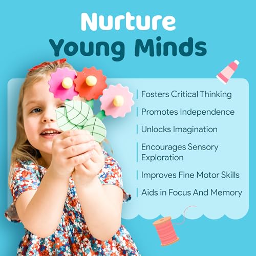 Mumaloo Arts and Crafts Kit for Kids – 10 Projects Ages 4–8 - color: Original
