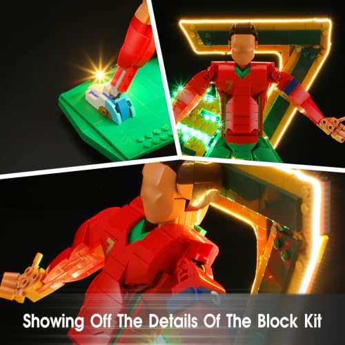 LED Light Set Compatible with Lego 43016 Cristiano Ronaldo – Soccer Legend Set, Light Kit for Lego 43016 Building Blocks Model, Not Included The Model Set - color: 43016 Cristiano Ronaldo Soccer Legend Set