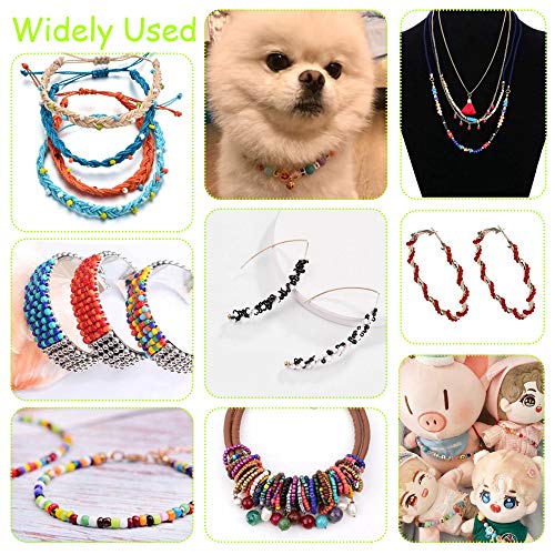 Renashed Beads for Bracelets Kit 10000pcs 3mm Glass Seed Beads Multi Color and 280pcs Alphabet Letter Beads for DIY Jewelry Name Bracelets Making and Crafts