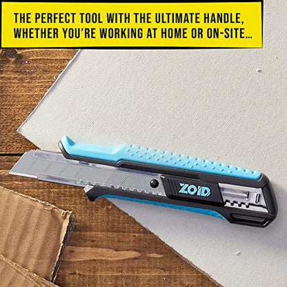 Zoid 25mm Snap Knife with TraX-Grip, High-Carbon Steel Blade, Retractable Box Cutter, Utility Knife for Cutting and Crafting, 7-Segment Snap Blade, Textured Grip for Comfort and Stability - size: Single, style: 25mm Snap Knife