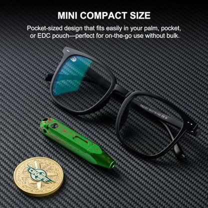 OKNIFE Otacle D1 6061 Aluminum 9-in-1 Small EDC Pocket Screwdriver - color: Zombie Green