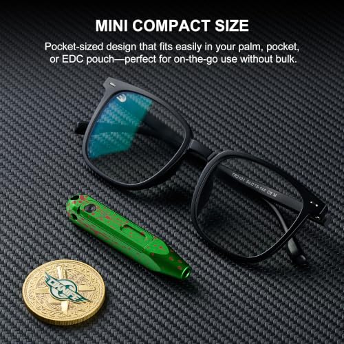 OKNIFE Otacle D1 6061 Aluminum 9-in-1 Small EDC Pocket Screwdriver - color: Zombie Green