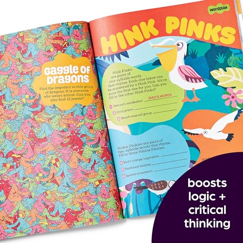 brainPLAY Nearly Impossible Puzzles: Highlights Puzzle Book for Kids with Super Hard Brain Teasers, Logic Games, Hidden Objects and Wordplay for Puzzle Lovers Ages 7 and Up (brainPLAY Puzzle Books)