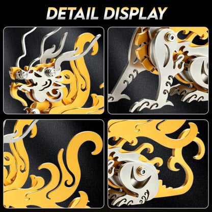 Chao Feng Gold 3D Metal Puzzle Mechanical Model Kit Stainless Steel - color: B3-chao Feng