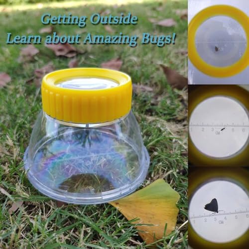 4Pack Bug Cather 5X Magnifyer Insect Jar Observation Bug Viewer Kit