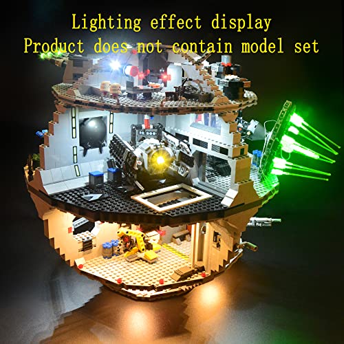 GEAMENT LED Light Kit Compatible with LEGO Death Star - Lighting Set for 75159 & 10188 (Model Set Not Included)