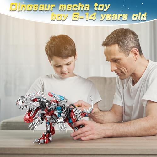 BDXEJV STEM 2 in 1 Dinosaurs Building Kits 422PCS, Compatible with Normal Dinosaurs Bricks, Toys for Kids Age 6-10 Year Old, Educational Building Sets Best Gifts for Boy 6-10