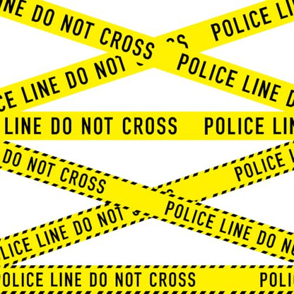 Nuanchu 2 Rolls 3''x98 Ft Police Line Do Not Cross Caution Party Tape Decor - style: Police Line Do Not Cross