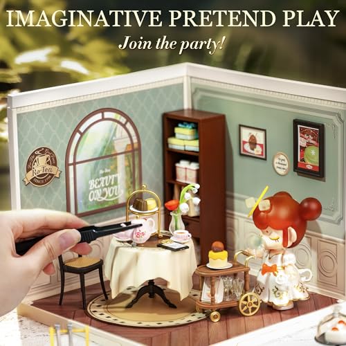 Super Creator-Mini Blocks Model Building Set for Adults, Miniature Plastic House Kit Super Store-Building Blocks Toys for Adults, DIY Crafts/Hobbies for Adults (Sweet Sips Tea) - style: Sweet Sips Tea