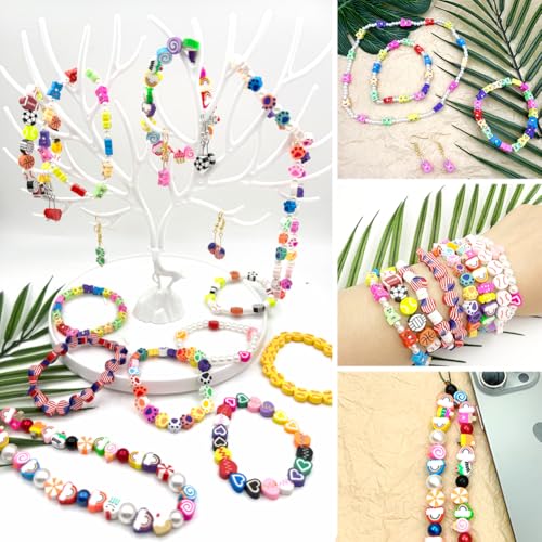 200pcs Flag Polymer Clay Beads - color: Flag