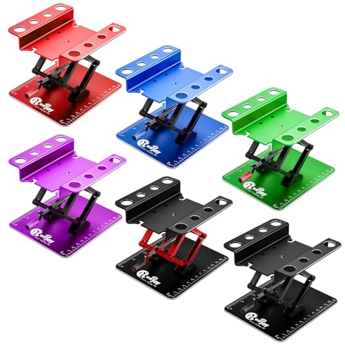 RC Car Work Stand Lift Lower w/Screw Tray for 1/8 1/10 1/12 RC Cars, Blue - color: Blue