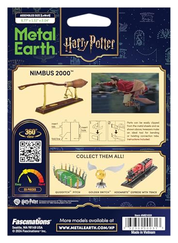 Metal Earth Harry Potter Nimbus 2000 3D Metal Model Kit Fascinations