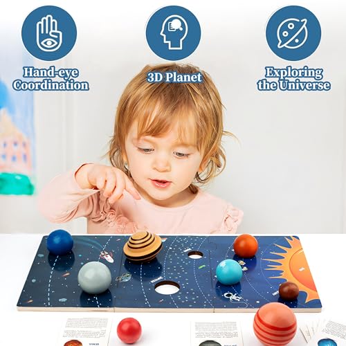 Planets Toys, Solar System Model Kit for Kids Ages 3, Space Science Toys for Toddlers
