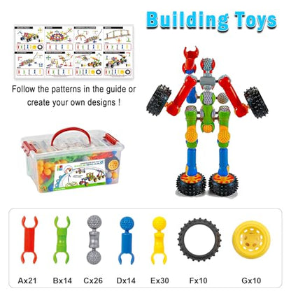 Huaker STEM Building Toys for 3 4 5 6 7 8 Year Old Boys Girls Birthday Gift - style: 125
