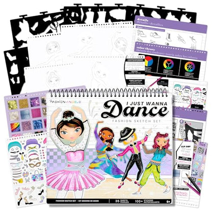 Fashion Angels I Just Wanna Dance Fashion Sketch Set - color: I Just Wanna Dance
