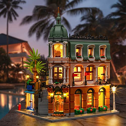 LIGHTAILING Led Lighting Kit for Lego Boutique-Hotel - LED Light Set Compatible with Lego Model - style: (Only Light) 10297 Boutique Hotel
