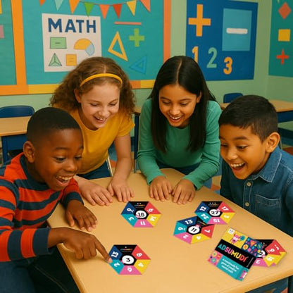 Evermade Adsumudi Math Game - The Monstrously Fun, Smart Game for Kids to Practice Multiplication, Division, Addition and Subtraction - Great for Kids Ages 8-12 - size: 5.5 x 5.5 x 1.13 inches