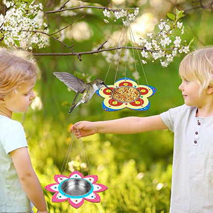 Fennoral 4 Pack DIY Wooden Bird Feeder Craft Kit for Kids - color: Bird Feeder