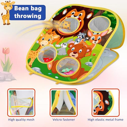 Animal Bean Bag Toss Game Toy Outdoor Toss Game - color: Animal