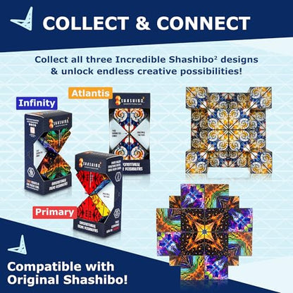 Shashibo ICOSA XL Magnetic Puzzle Toy, Stress Relief Fidget Toy - color: Atlantis, size: ICOSA