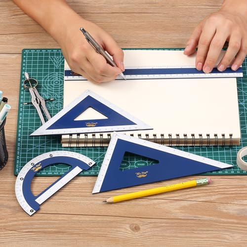 Mr. Pen- Wooden Geometry Set, 4 Pack, 8" 30°/60° Set Square