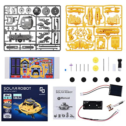 AESGOGO STEM Projects for Kids Ages 8-12, Science Experiment Solar Robot Toys for Kids to Build.