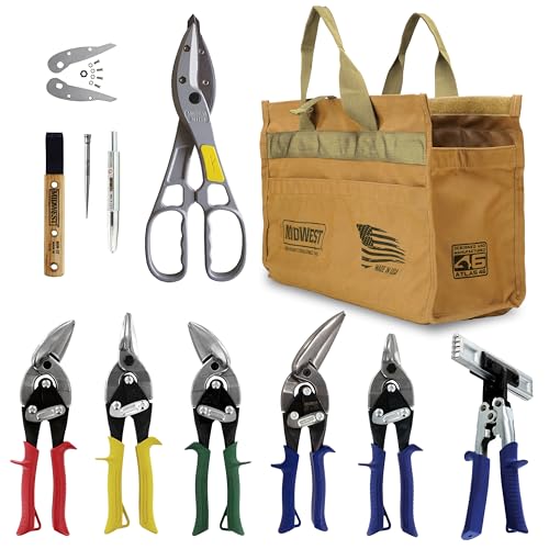 MIDWEST Building Platinum Kit, 10 Piece Set, Aviation Snips & More - style: 10 Piece Kit