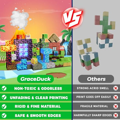 Magnetic Blocks - 150 PCS Dinosaur Volcano Forest Castle Set with Light Up Blocks - Kids Classroom Sensory Toy for Toddlers STEM, Construction Stacking Toy Kids 3+ Boys Easter Basket Stuffers - color: 150pcs Led Glowing Volcano