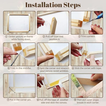B.B.F MAKE 12x32 Solid Wood Stretcher Bars for Canvas & Needlepoint - size: 12"x32"