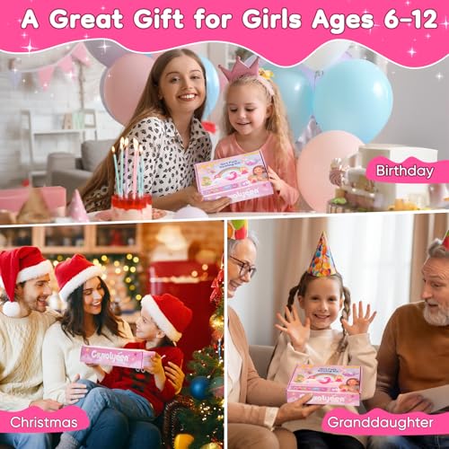 CiyvoLyeen Girl Sewing Kit for Kids -Easy & Fun Felt Sewing Crafts with Instructions, Arts and Crafts Gift, Play and Learn My First Sewing Kit for Ages 6 7 8 9 10 11 12