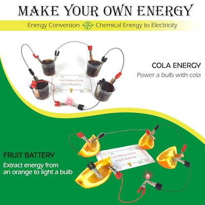 Circuit Sorcery Electric STEM Science Kit for Kids - 12 Power Missions Electricity & Electronics Experiments Lab - Energy Exploration Toy Kit for Boys & Girls - Educational Gift Ages 6+