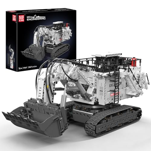 Mould King App Control Large Excavator Building Set for Adults, 3567 Pieces Mining Construction Vehicle Model with Motors, STEM Engineering Blocks Kit
