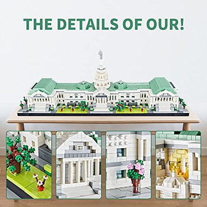 Kadablk Architecture Series Mini Bricks for Adults and Teens,US Capitol Model Construction 3630 PCS,Micro Blocks Set,Landmark Model - color: Capitol