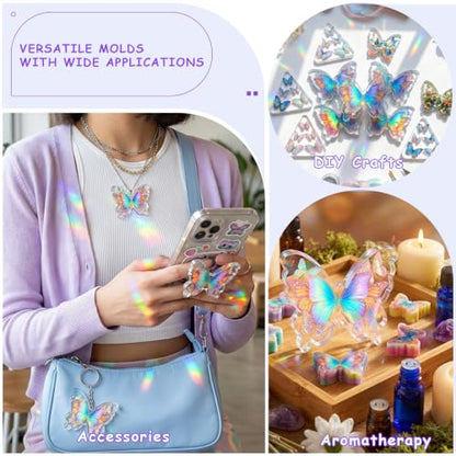 3D Butterfly Resin Mold Silicone for Epoxy Casting Crafts DIY Art - color: Butterfly Resin Mold