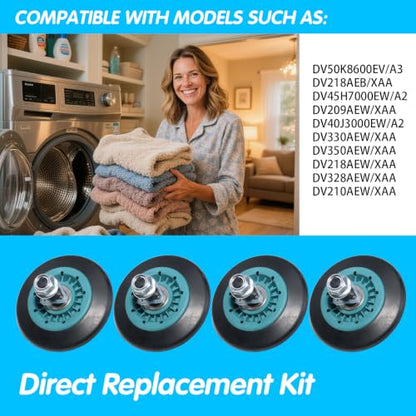 DV50K8600EV/A3 DV40J3000EW/A2 DV328AEW/XAA Dryer Repair Kit Belt Rollers