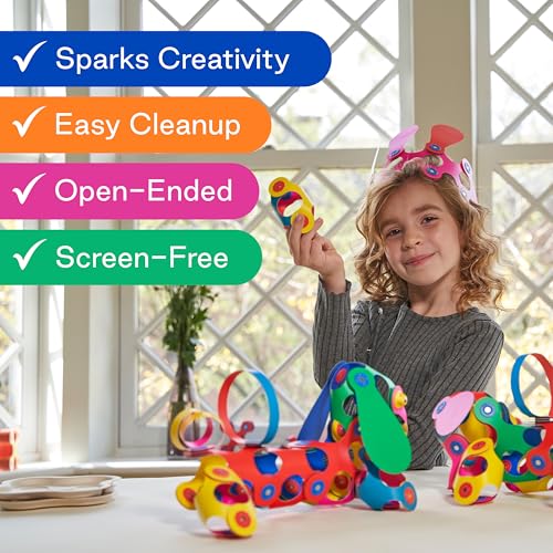 Clixo Wheel Creator Pack, Flexible Vehicle STEAM Magnetic Toys (72 Pc, 4+) - size: 72 Piece Pack